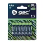 Pila GSC EcoPlus alcalina LR03 (AAA) Pack 4+2ud