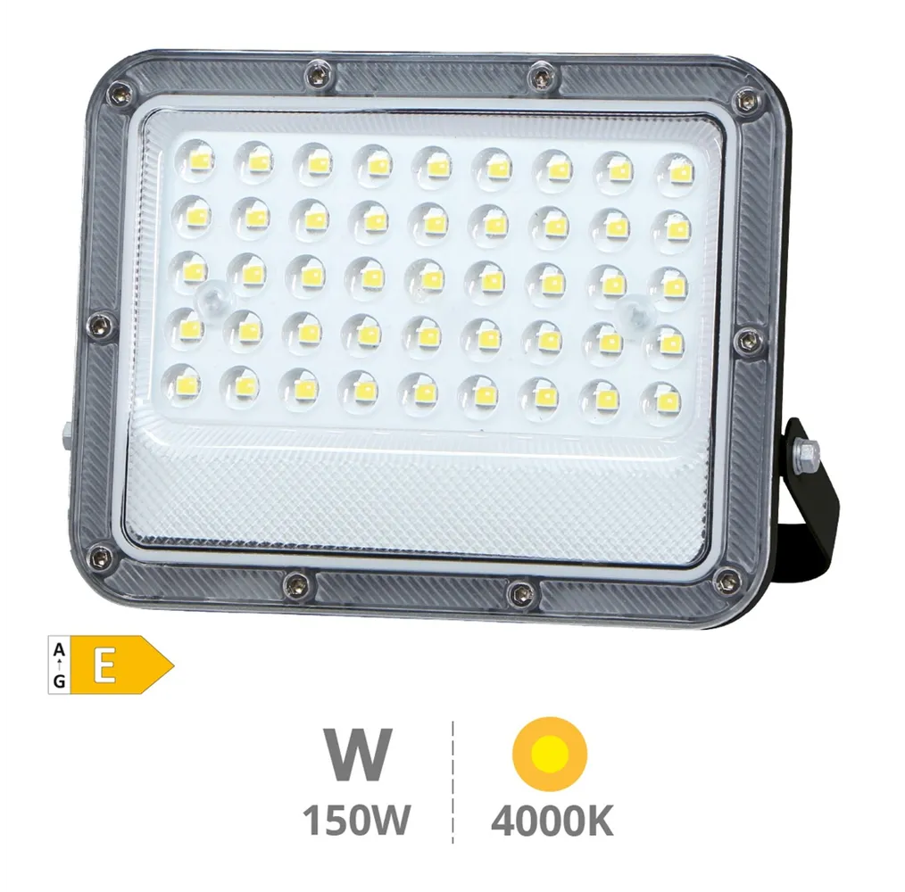 Proyector aluminio LED Belinta 150W 4000K IP65 Negro