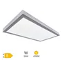 Panel superficie LED rectangular Kisongo 90x30cm 36W 4200K Níquel