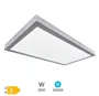 Panel superficie LED rectangular Kisongo 90x30cm 36W 6000K Níquel