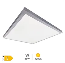 Panel superficie LED Borma 60x60cm 40W 4200K Níquel