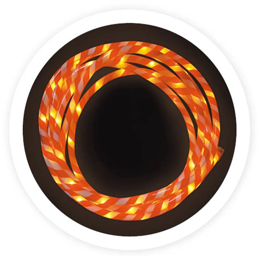 Kit 5M tubo LED flexible bastón de caramelo 8 funciones Luz cálida