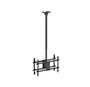 Soporte techo giratorio con doble pantalla para TV 43" - 86"