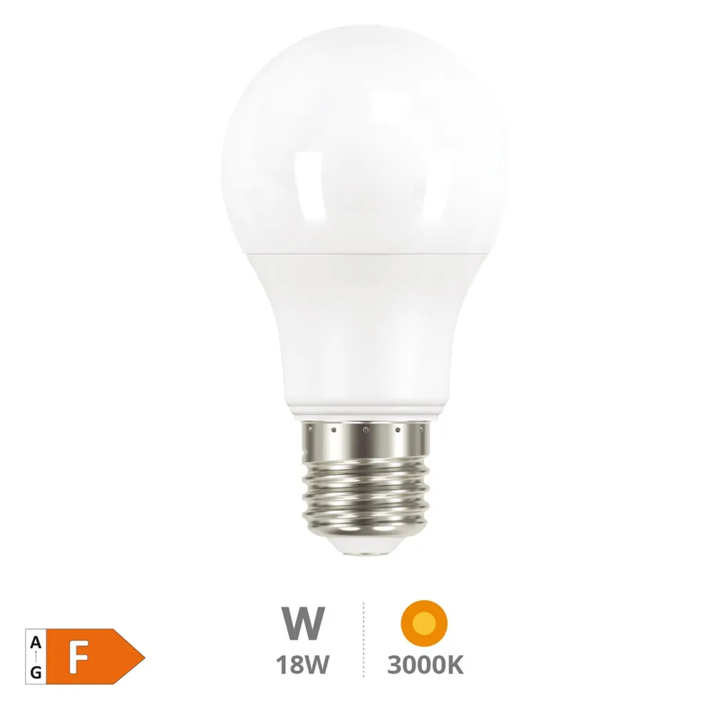 Bombilla LED estándar A65 18W E27 3000K - Libertina