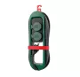 Base múltiple exterior 2 tomas con tapas y cable 3,2m