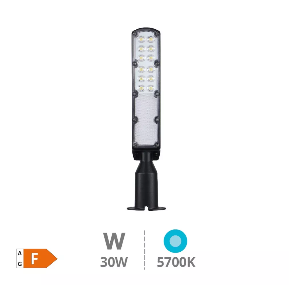 Farola LED Kudat 30W 5700K IP65 iluminación exterior