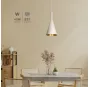Lámpara de techo colgante Serie Ekiti E27 Ø180mm Blanco
