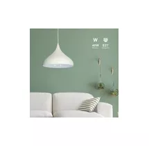 Lámpara colgante Serie Nola E27 Ø420mm Blanco