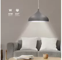 Lámpara colgante Serie Nola E27 Ø420mm Gris
