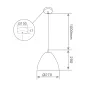 Lámpara de techo colgante Serie Dianza E27 Ø270mm Blanco