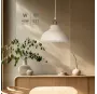 Lámpara de techo colgante Serie Akure E27 Ø290mm Blanco