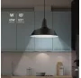 Lámpara de techo colgante Kayes E27 Ø360mm Negro