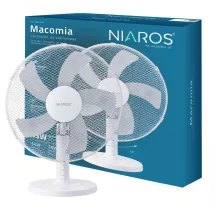 Ventilador de sobremesa Macomia 41 cm 45 W blanco