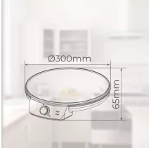 Crepera Elomba de 30 cm y 1200 W