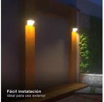 Aplique solar LED 2W 4000K con sensor de movimiento y crepuscular