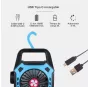Ventilador de camping Stawell con linterna LED 180lm