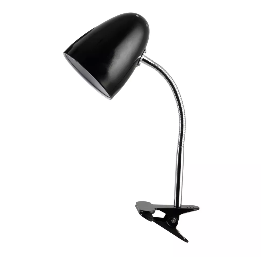 Flexo de escritorio con pinza Gaeta E27 negro