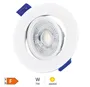 Aro basculante redondo empotrable LED Cumbo 7W 4000K Blanco 