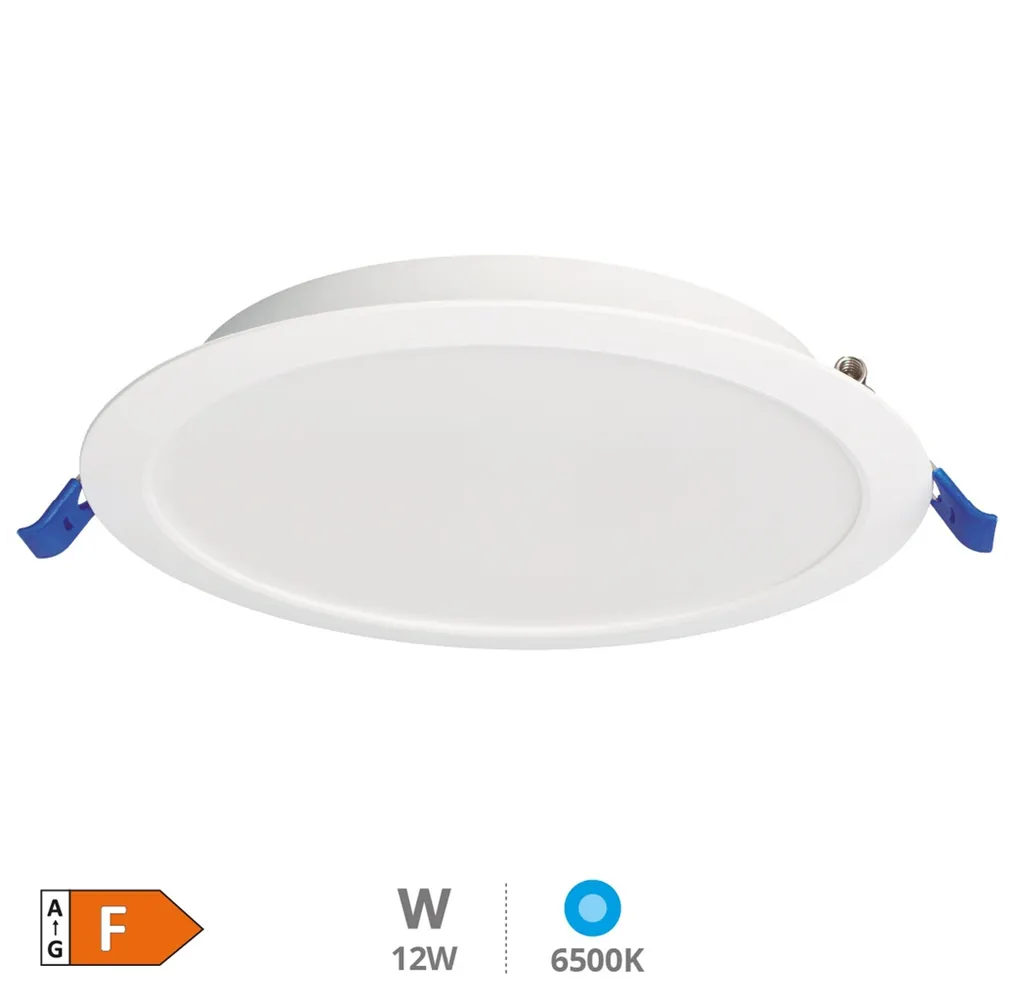 Downlight empotrable LED redondo Belur 12W 6500K Blanco