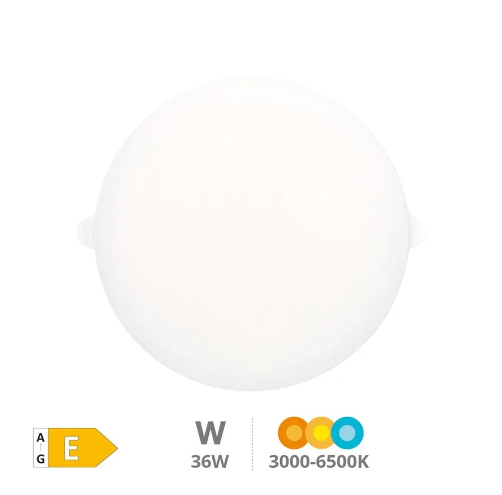 Downlight LED Larissa empotramiento regulable 36W 3000-4000-6500K