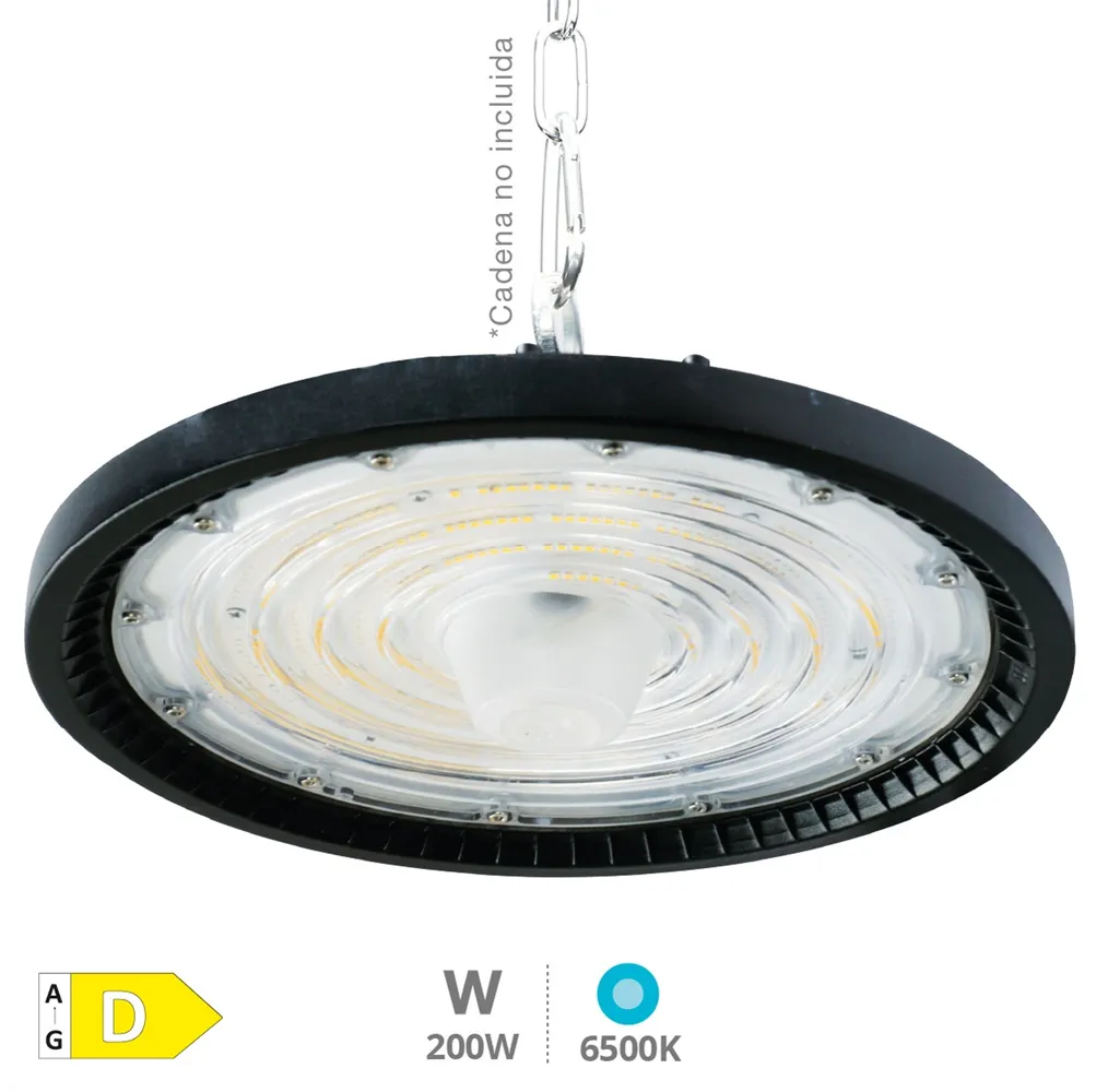 Campana industrial LED Titas 150W 60-90-120º 6500K