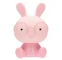 Luz de noche infantil LED Conejito 5W RGB + luz día con altavoz y batería Rosa 