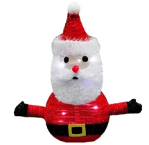 Papá Noel plegable LED 300mm Luz fría