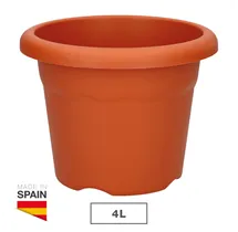 Maceta redonda Terra Ø260mm Marrón