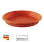 Plato para maceta redonda Terra Ø120mm Marrón
