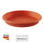 Plato para maceta redonda Terra Ø300mm Marrón