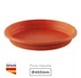 Plato para maceta redonda Terra Ø460mm Marrón