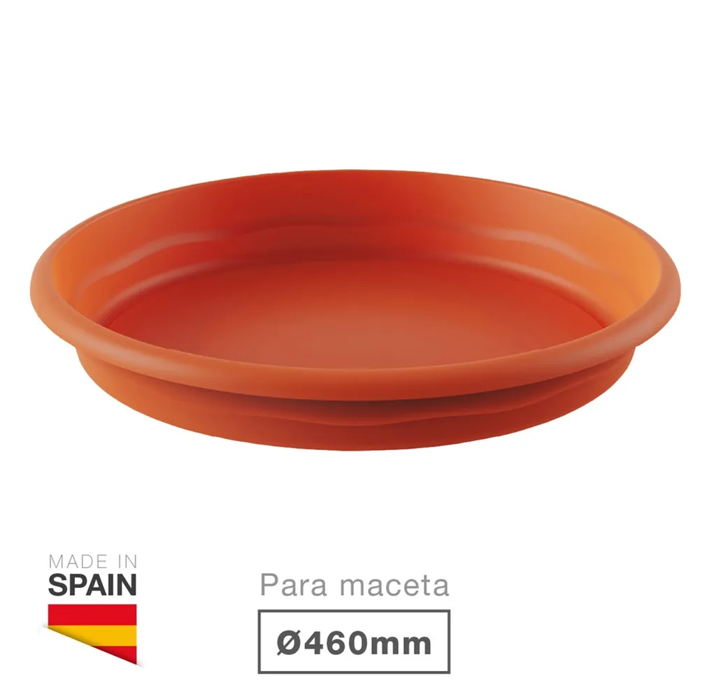Plato para maceta redonda Terra Ø460mm Marrón
