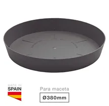 Plato para cuenco y maceta Tes y Doric Ø380mm Gris antracita