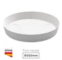 Plato para cuenco y maceta Tes y Doric Ø320mm Blanco
