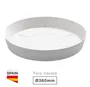 Plato para cuenco y maceta Tes y Doric Ø380mm Blanco