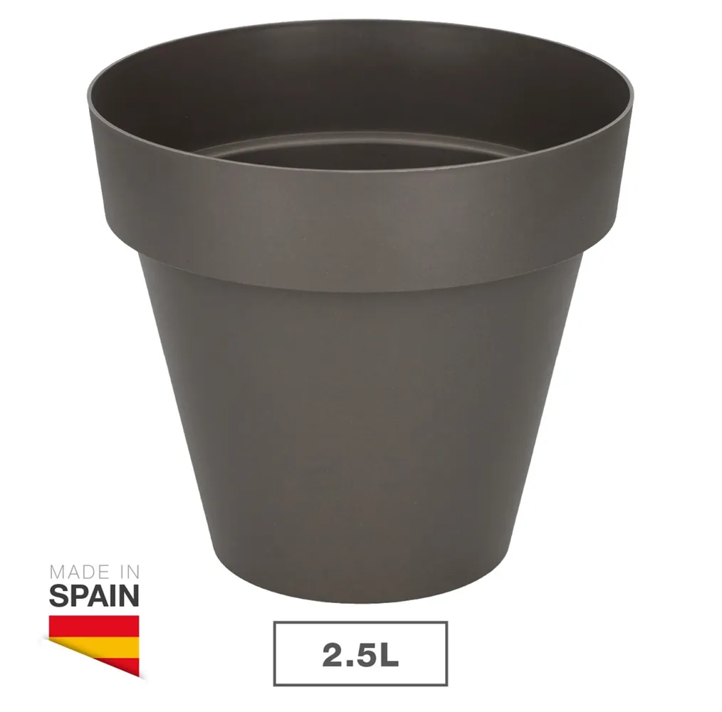 Maceta Tes Ø180mm Gris antracita