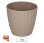Maceta Oasis con plato integrado Ø150mm Beige