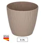 Maceta Oasis con plato integrado Ø170mm Beige
