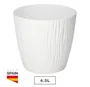Maceta Oasis con plato integrado Ø240mm Blanco