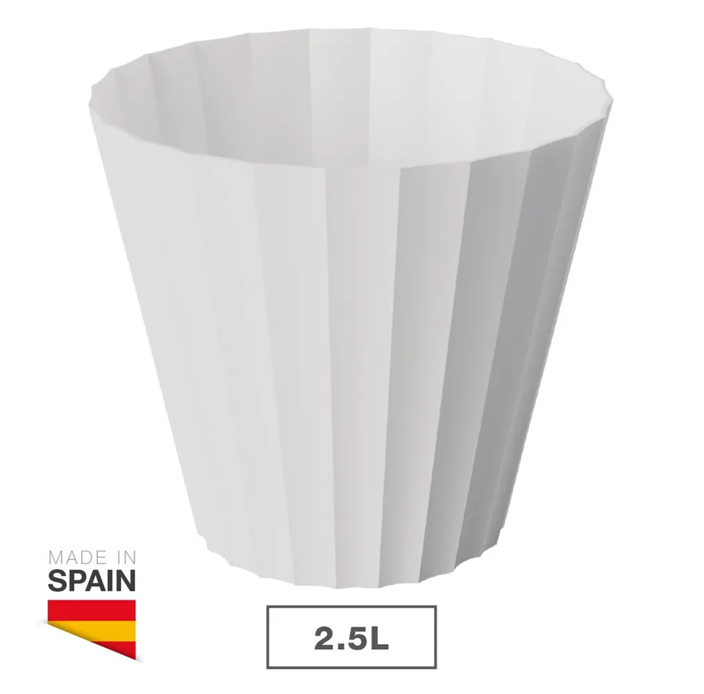 Maceta Doric Ø180mm Blanco