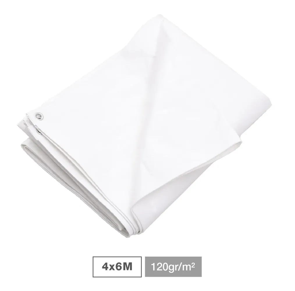 Toldo 120gr 4x6M Blanco