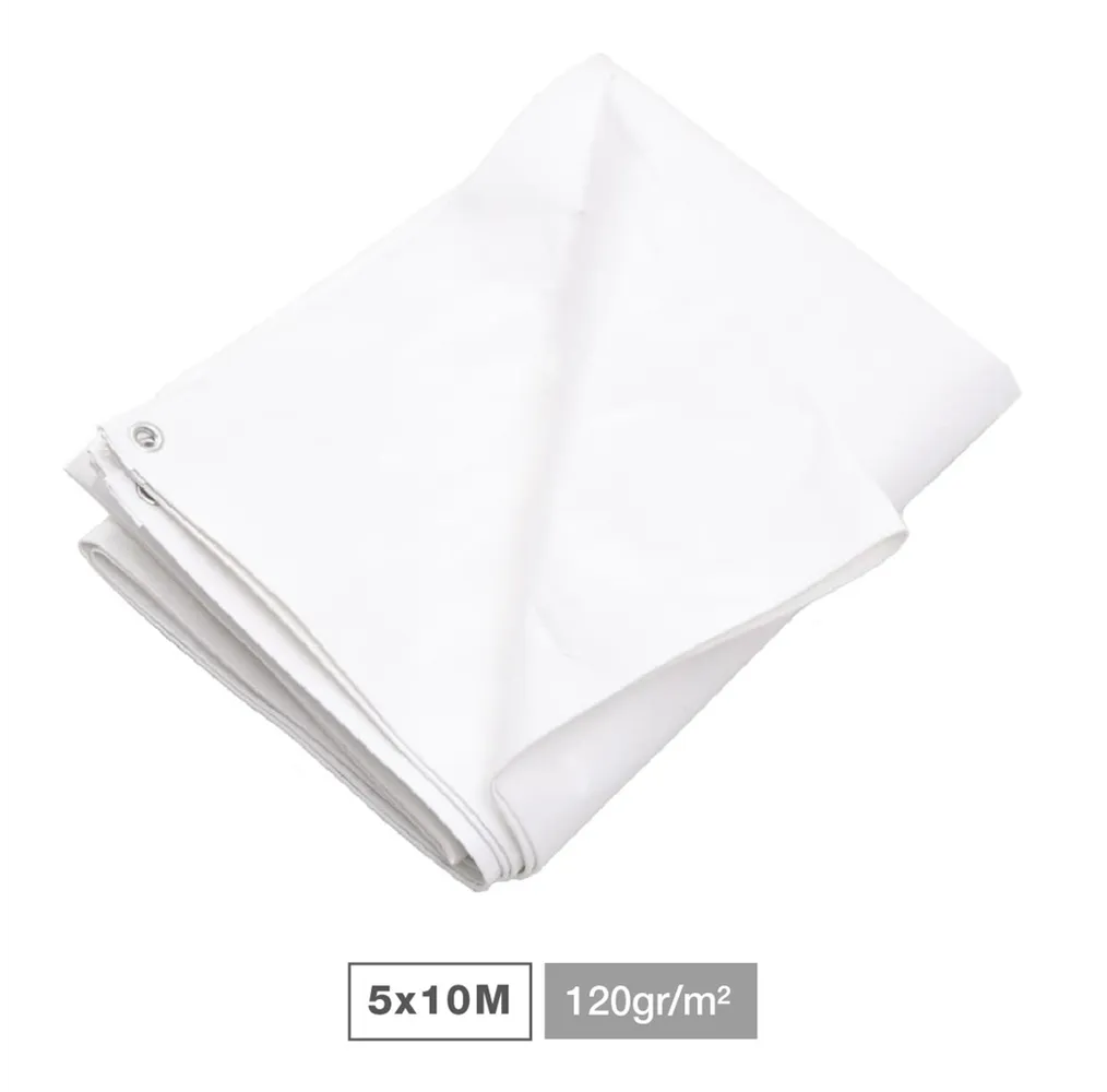 Toldo 120gr 5x10M Blanco