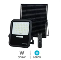 Proyector solar LED Miloha 300W 6500K IP65 Negro