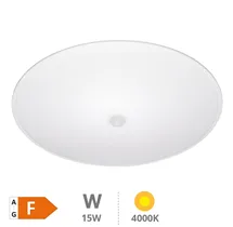 Plafón techo LED Celano con sensor de movimiento 15W 4000K 