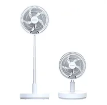 Ventilador portátil de pie Ankro plegable Ø21,5cm 7W Blanco