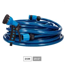 Kit manguera jardín Hisua Ø3/4" 19mm 25M