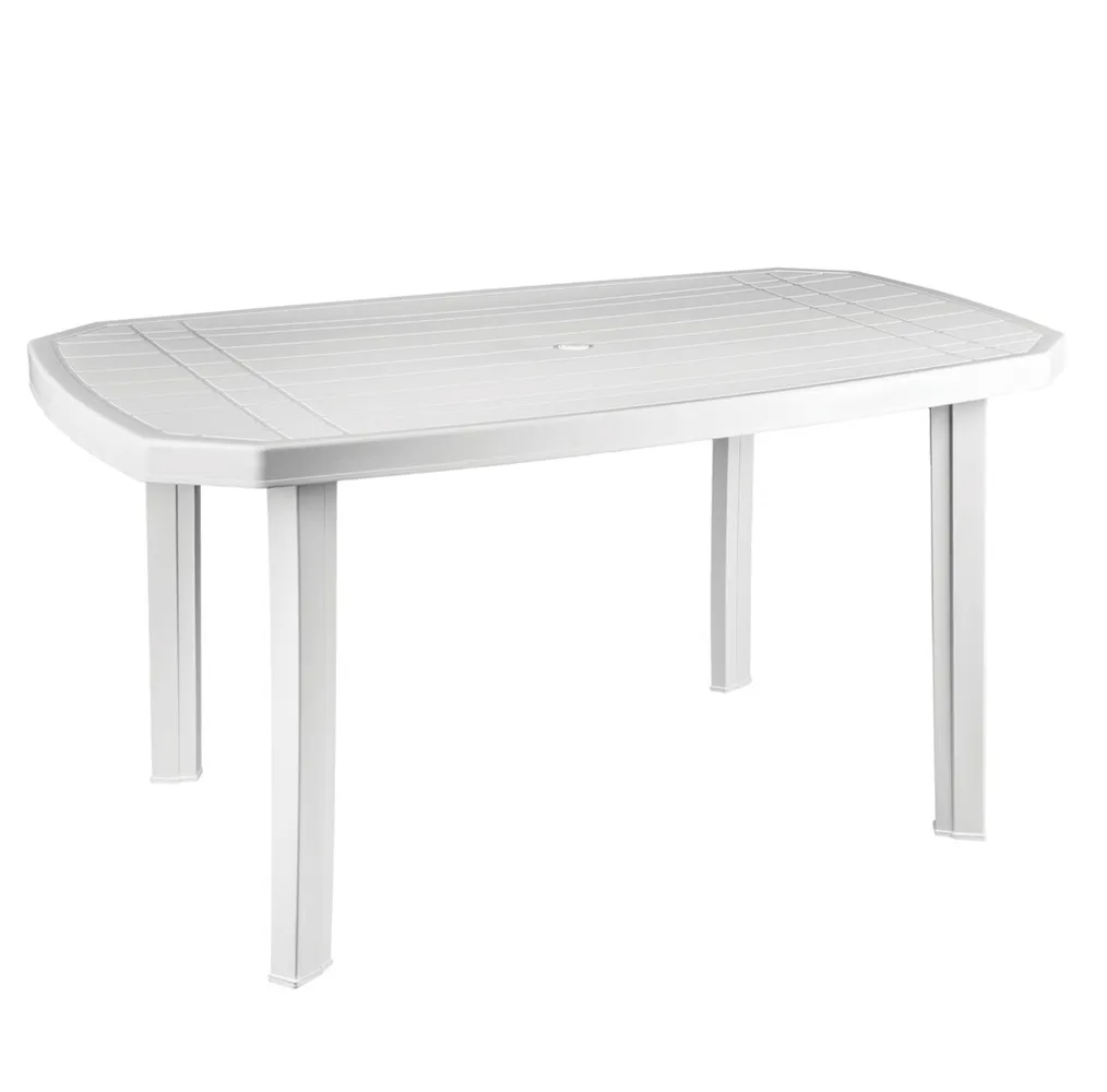 Mesa rectangular polipropileno jardín 1350x730x850mm