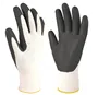 Guante poliéster y nitrilo Blanco/Gris - Talla 7