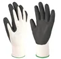Guante poliéster y nitrilo Blanco/Gris - Talla 9