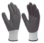 Guante poliéster y recubrimiento completo de nitrilo Blanco/Gris - Talla 10